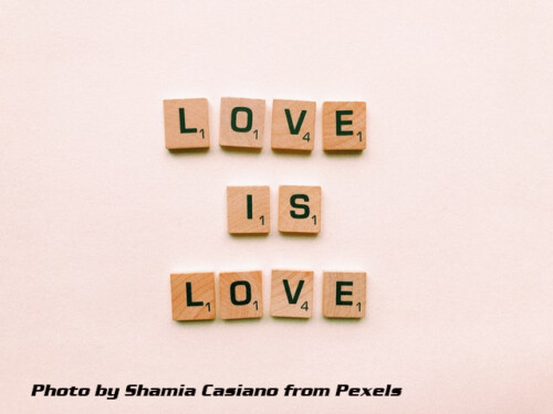 scrabble pieces love is love